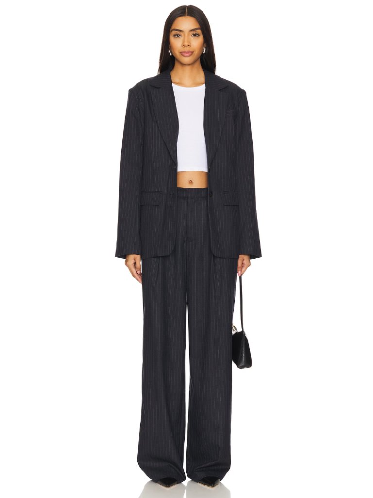 House Of Harlow 1960 Black Pinstripe Set